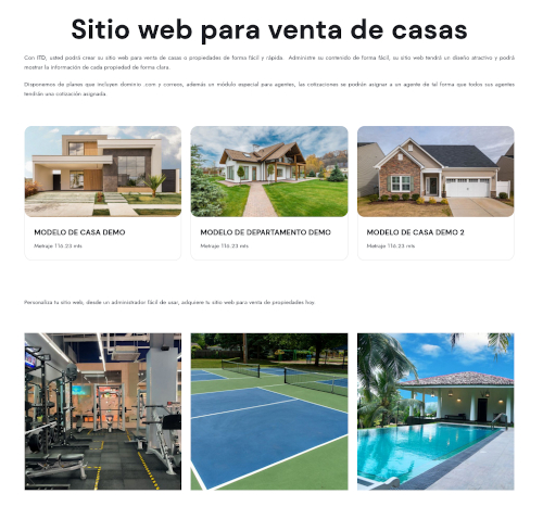 Sitio web para venta de casas