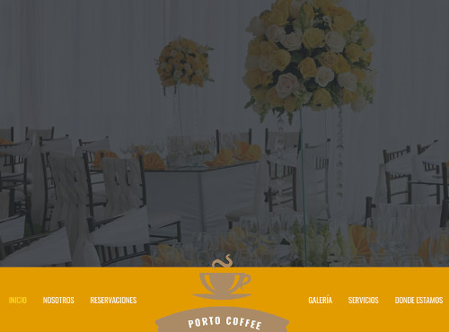 Sitio web para empresa de eventos
