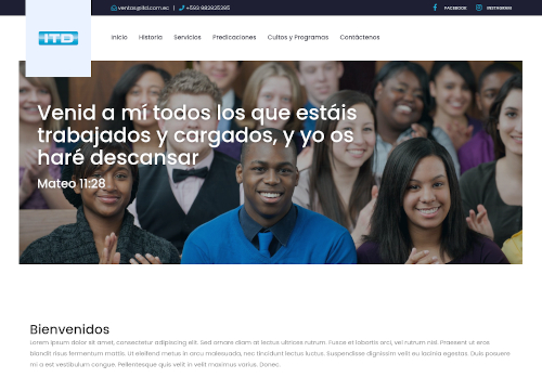 Sitio web para iglesias
